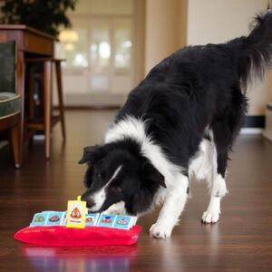 NWT Bark Box Guess Poo Treat Hider Snuffle Treat Mat Hide & Peek “Guess WHO”